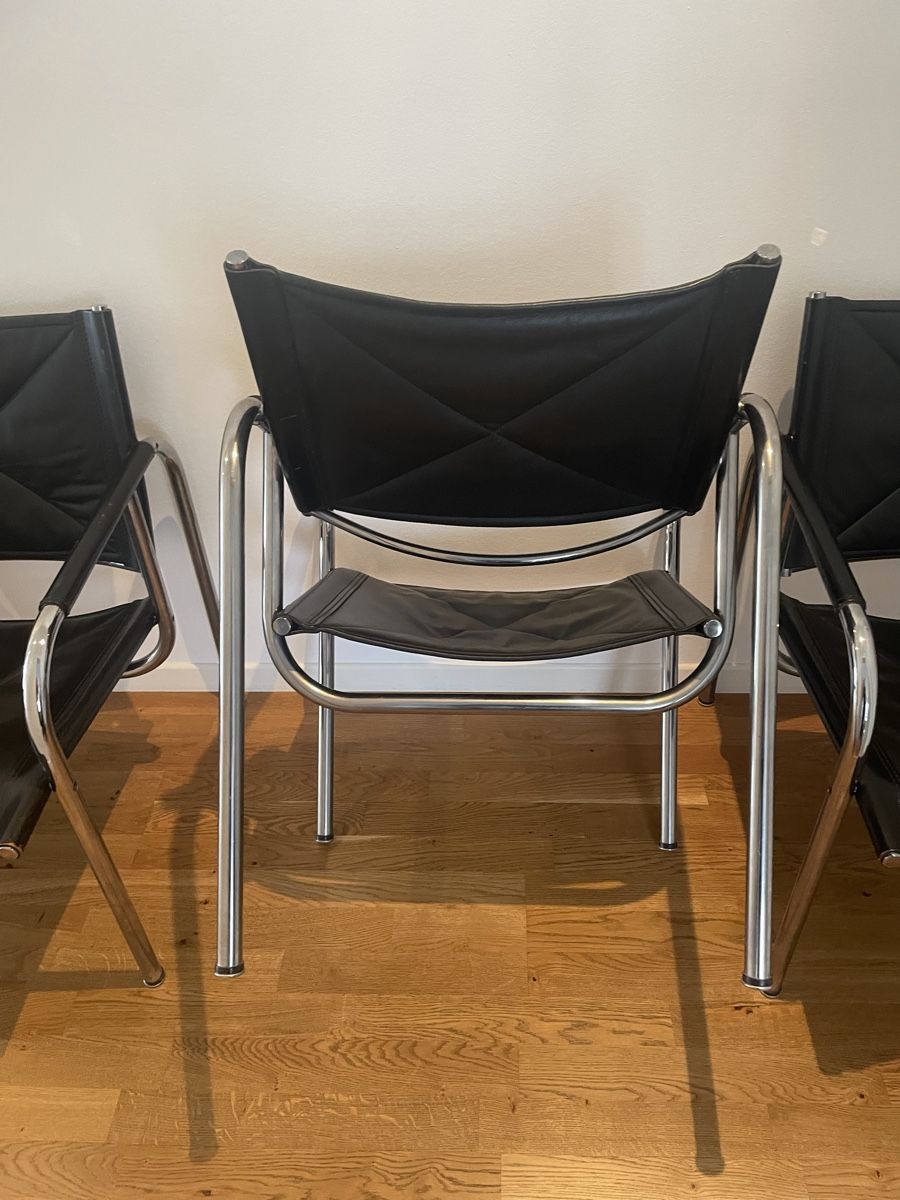 Strässle Poltrone: Sessel Hans Eichenberger Stühle Strässle 4 stk. – Usato da Niedergösgen venduto da wlo_wdm2 4