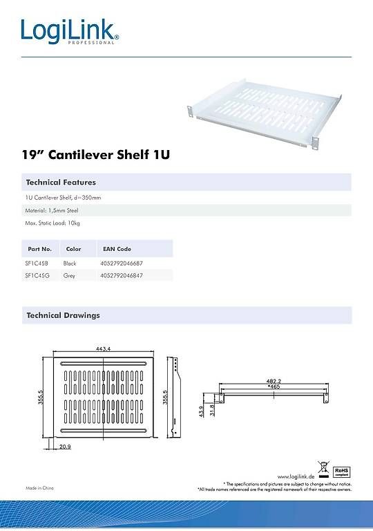 Scaffali: Scaffale Rack LogiLink – Usato da Mergoscia venduto da onl_tq52 1