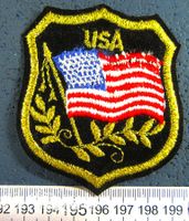 USA FLAGGE ARMY BESTICKT AUFNÄHER/KLEBER MIT LEIM