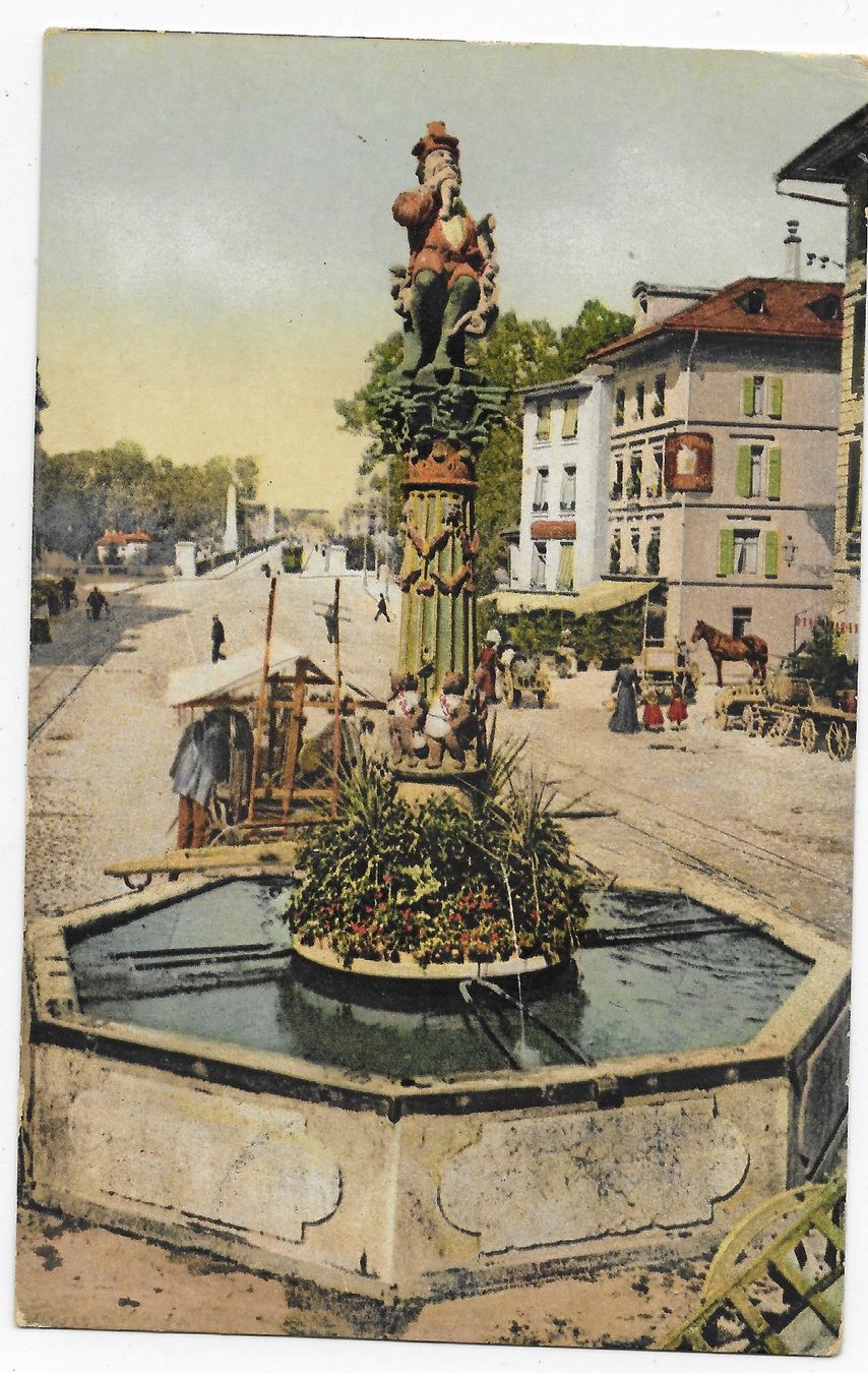 Cartoline postali: Bern, der Kindlifresserbrunnen – Usato da Hefenhofen venduto da Richsalz
