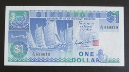 Banknote Singapur 1 Dollar 1987
