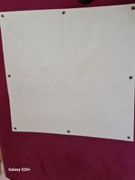 2 St. 90 x 90 cm PVC Blache , 6 Ösen Plakat Basteln Tasche