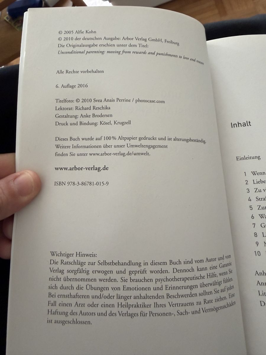 Libri: Liebe und Eigenständigkeit-Bedingungslose Elternschaft – Usato da Aarau venduto da Tam6 2