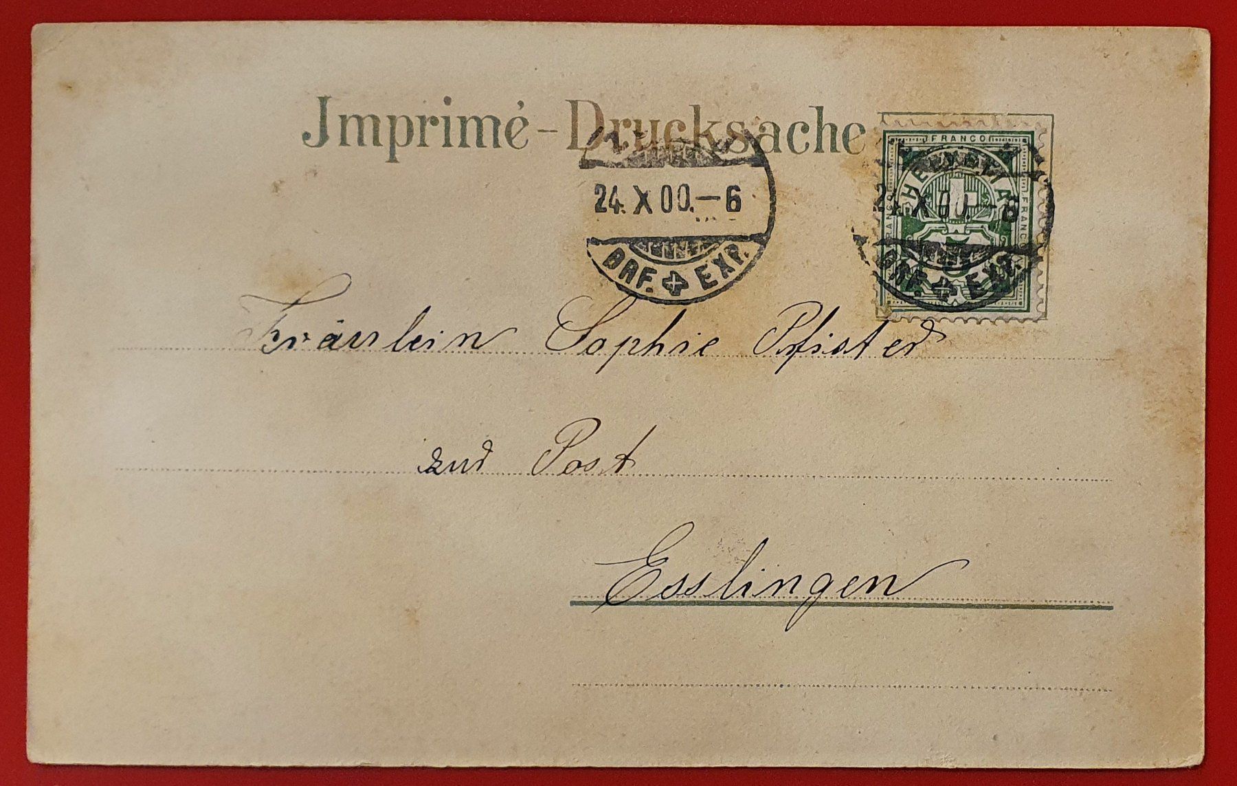 Ansichtskarten: Gruss aus Zürich 1900 – Gebraucht aus Kreuzlingen von Rschweiz1 1