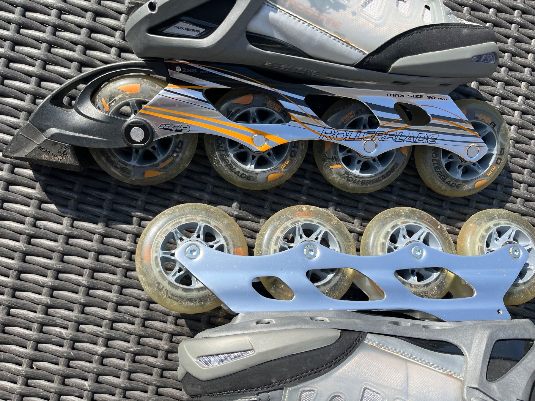 Pattini in linea & Pattini a rotelle: Inline Skates Rollerblade Crossfire 90 XR, Grösse 43 – Nuovo (secondo la descrizione) da Hünenberg See venduto da tonybee 9