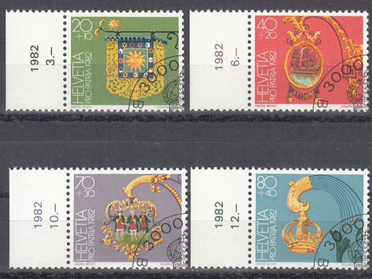 Tutti i francobolli: SBK B194 - B197  mit ET – Usato da Bürglen TG venduto da StampGraf
