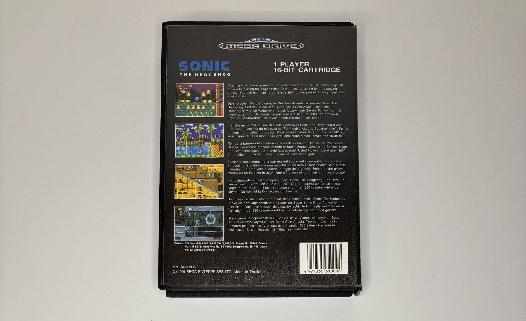Sega Spiele: MD - Sonic the Hedgehog – Gebraucht aus Allschwil von Bullach 2