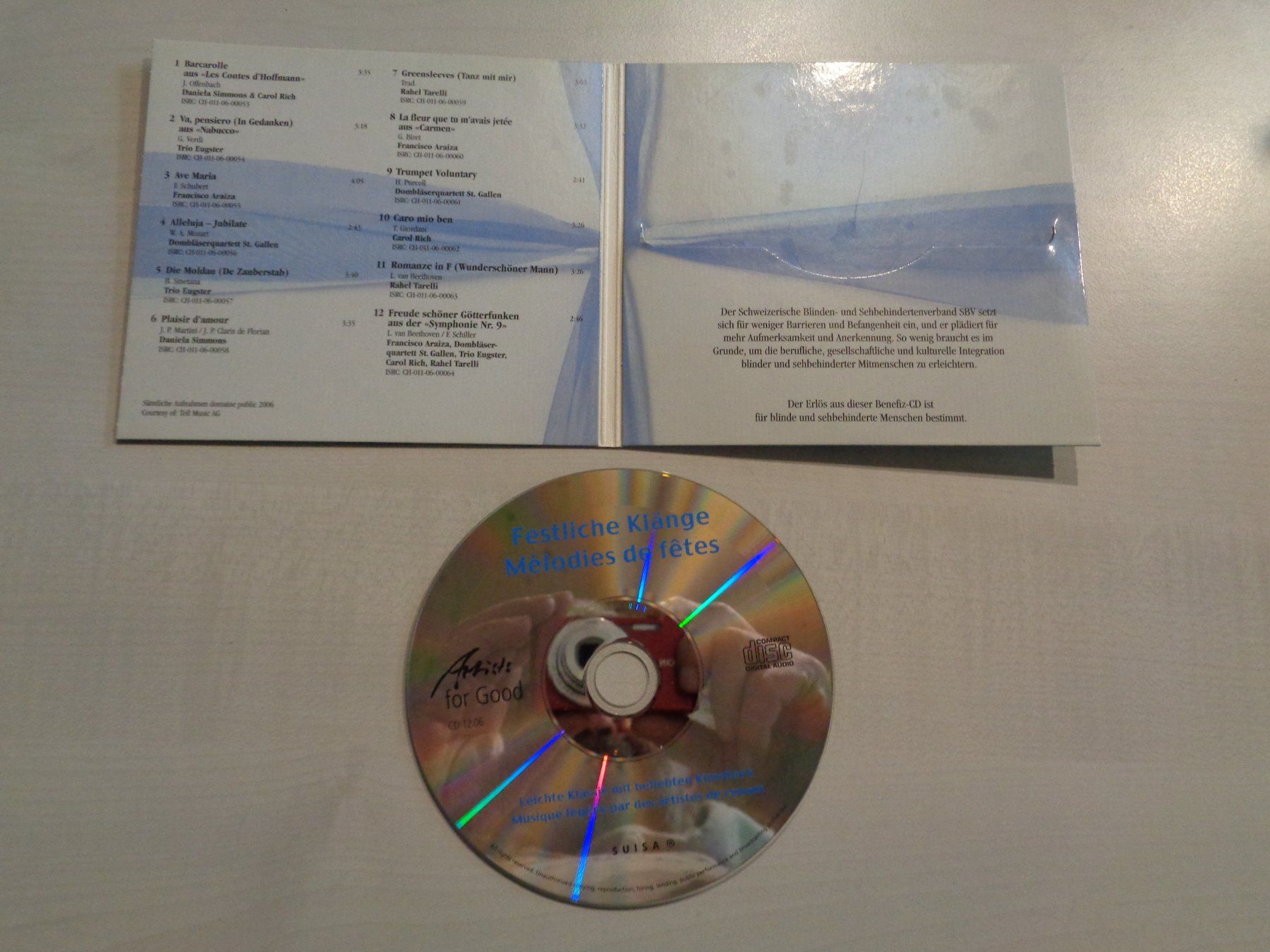CD: CD Festliche Klänge / Benefiz CD SBV – Usato da Birsfelden venduto da Albatros55 1