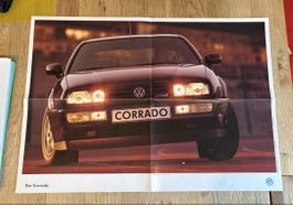 VW Corrado Falt Prospekt Broschüre von 1993, Top Zustand!