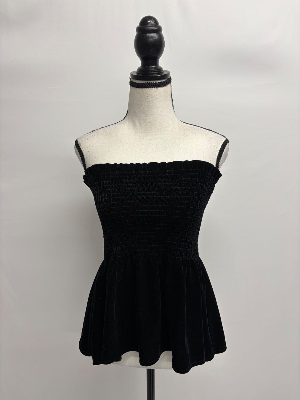 Zara Tops: Zara Samt Top trägerlos schwarz Gr. XS – Neu (gemäss Beschreibung) aus Regensdorf von secondchancefashion