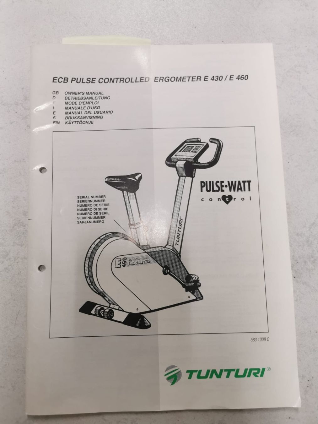 Tunturi Hometrainer: Homevelo Tunturi Ergometer E460 – Usato da Birr venduto da Lotus23 4