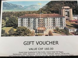 Grand Resort Bad Ragaz Voucher CHF 130 stattdessen CHF 160