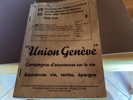 Annuaire 1938-39 suisse romande illustré 314 p. + pub. rare