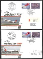 5 Jubiläumsflüge 50 Jahre Swissair 26.3.1981 und 30.4.1981