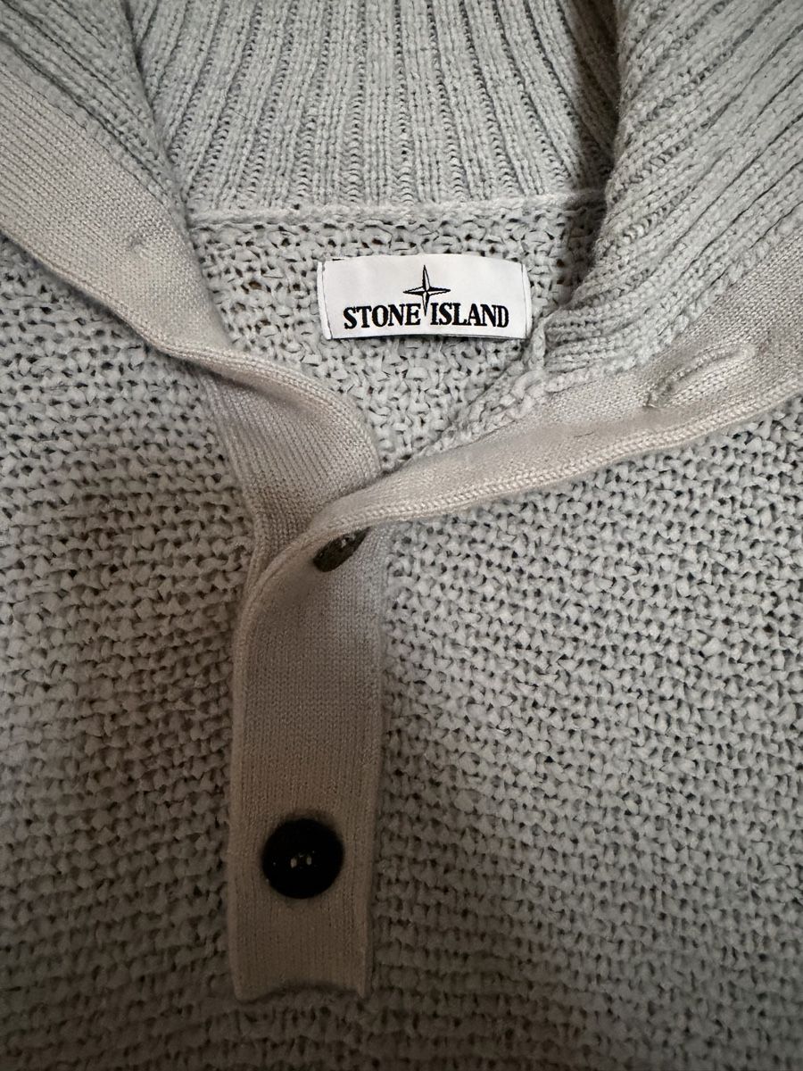 Stone Island Maglioni & Felpe: Stone Island Strickpullover Grau Vintage 2000s Gr.L – Nuovo e nell'imballaggio originale da Luzern venduto da Fabri2000 1