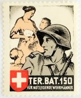 Soldatenmarke 2.WK, Territorial Bat 150, Wi Ter 258