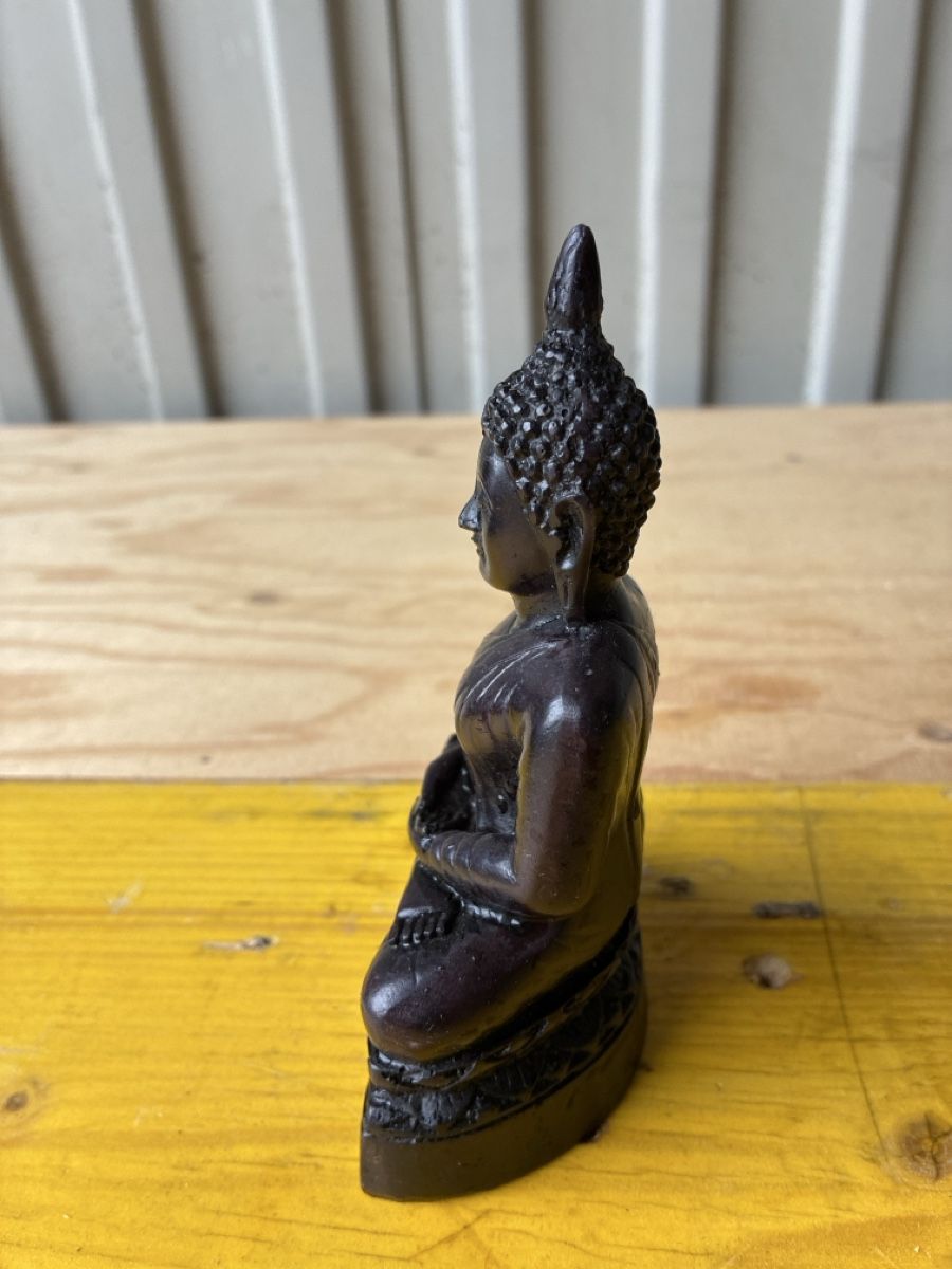 Statuette: Statue Bouddha résine noire,   – Usato da Lully FR venduto da myr_pzt8 4
