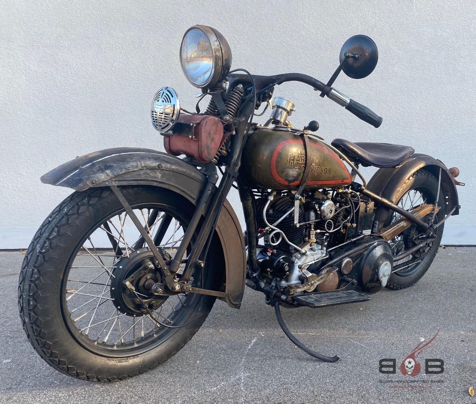 Harley-Davidson Chopper: HARLEY DAVIDSON VL FLATHEAD BIG TWIN – Usato da Sirnach venduto da B.O.B.BIKES