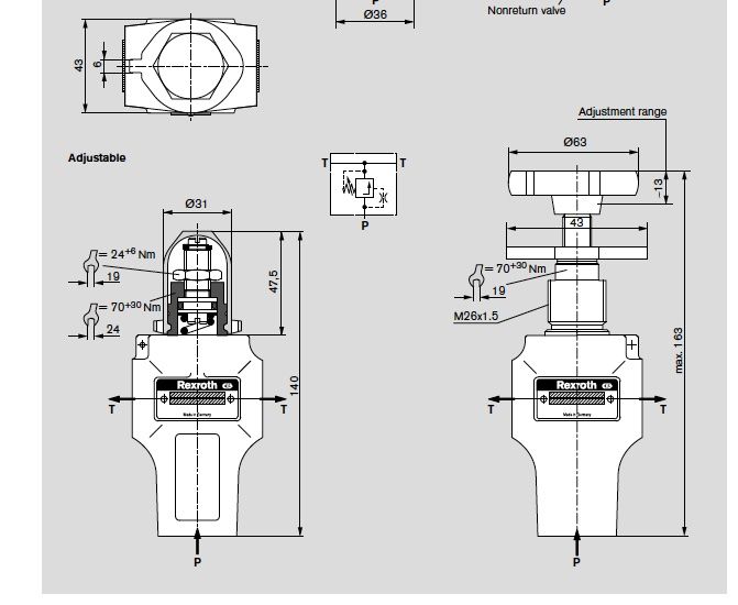 Altro per industria metallurgica: Bosch - Druckregel-Hydraulikventil mit Flansch – Usato da Oberbüren venduto da Gameworden 5