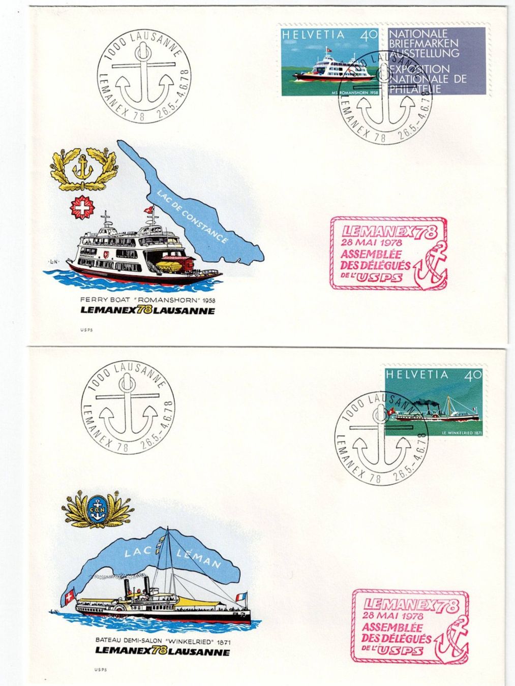 Alle Briefmarken: Schweiz, Lemanx 1978, 14 verschiedene Couverts – Gebraucht aus Hinteregg von McCharly01 5