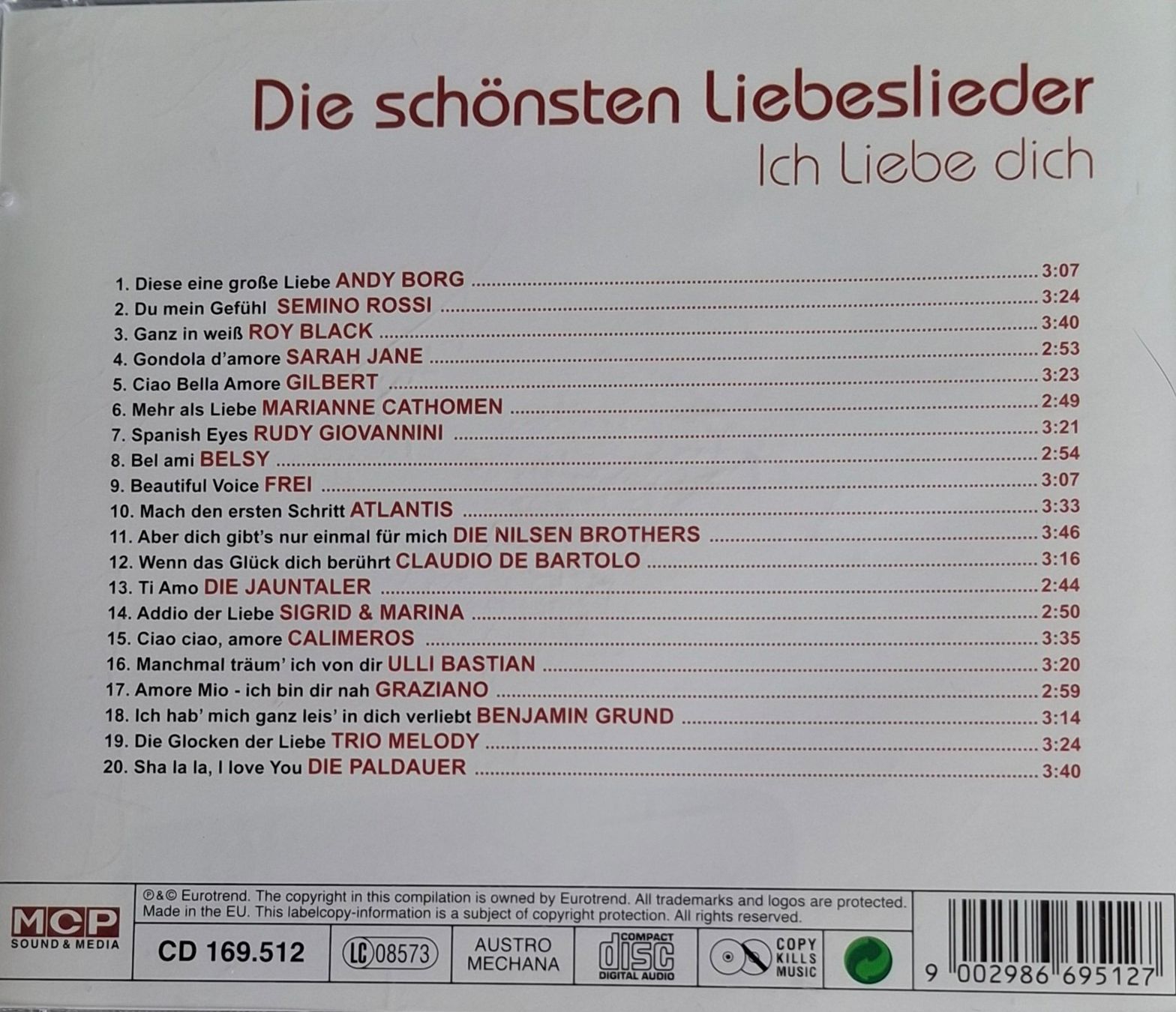 CD: Die schönsten Liebeslieder - Ich liebe Dich – Usato da Reinach BL venduto da Chela04 1