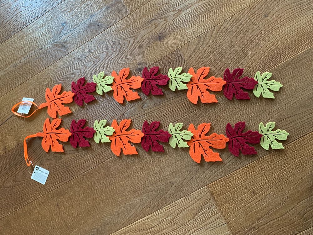 Herbst Girlande 1,75m - Ahornblätter Deko Für Innen & Draußen