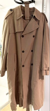Bugatti Men's Trench Coat, Size 52, Khaki