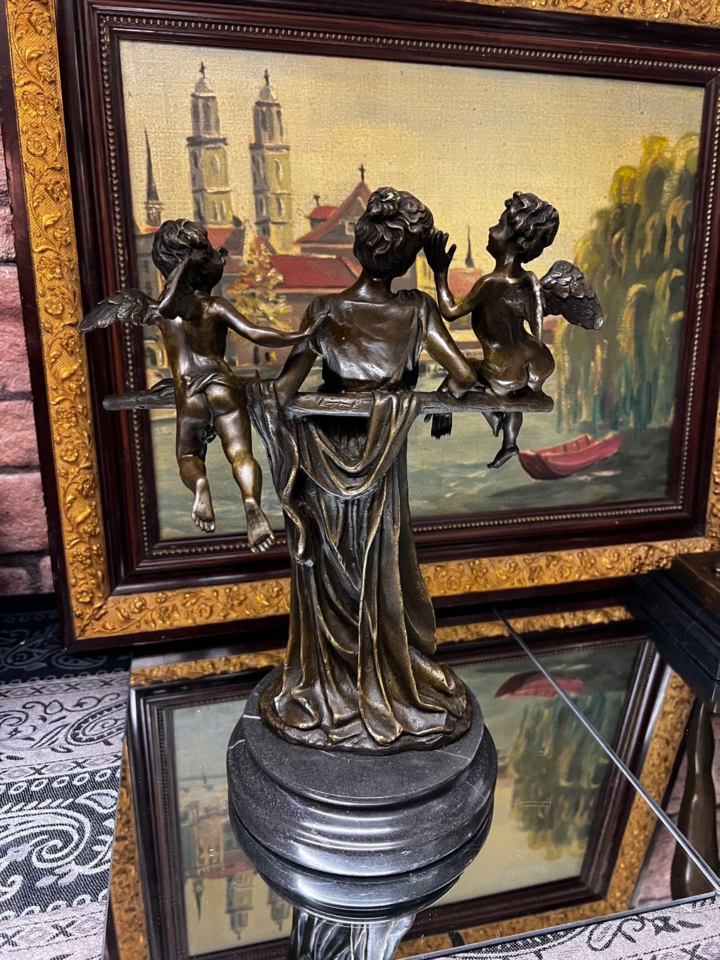 Sculture & Statue: Top Bronzefigur "Frau mit Putten" – Usato da Oberengstringen venduto da Cici7 3