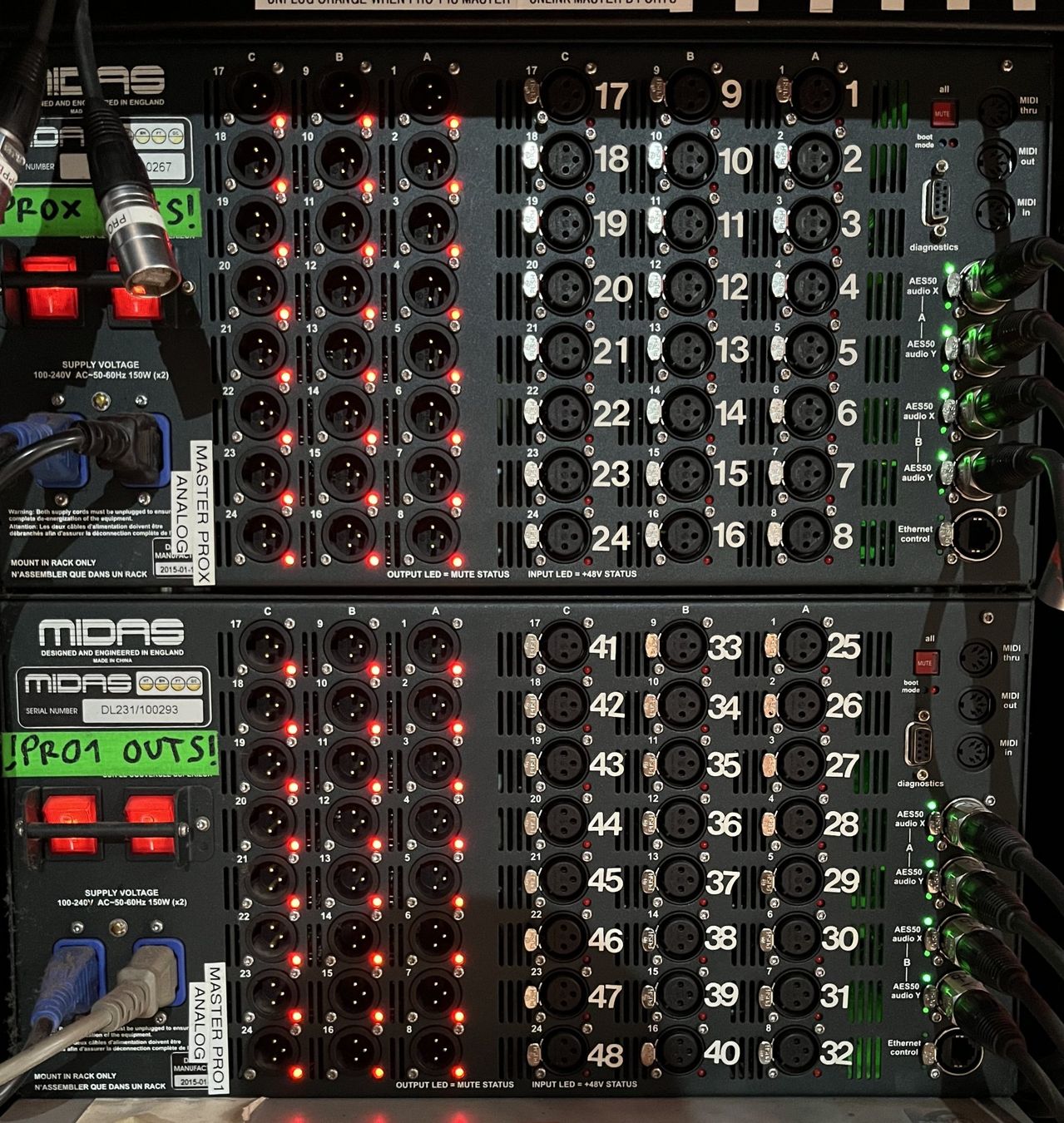 Midas Mischpulte: Set:Midas ProX mit Neutron, Pro1, DL231, DL155, Klark DN9650 – Gebraucht aus Thörishaus von wg-flohmi 8
