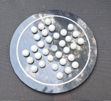 Solitaire Strategie Brettspiel Nonnenspiel Murmeln Naturstei