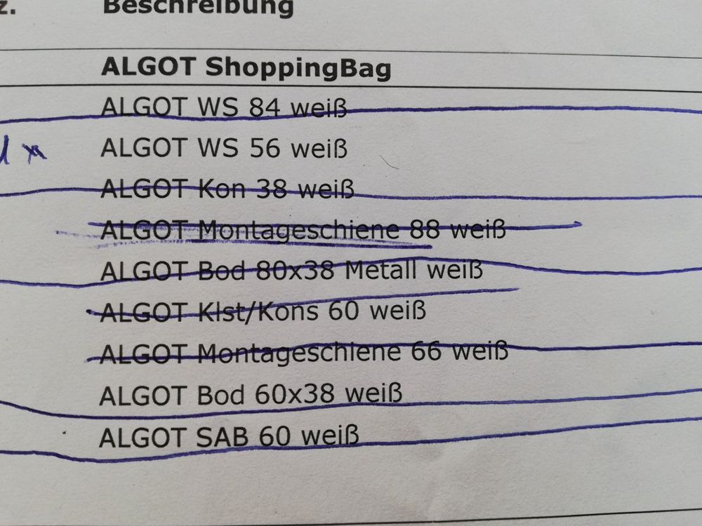 IKEA ALGOT Regalsystem neu (Einzelteile) Kaufen auf Ricardo