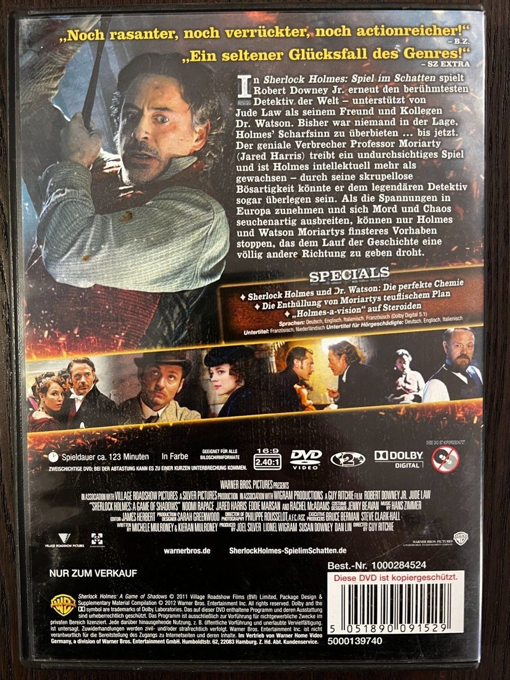 Tous les DVDs: Sherlock Holmes - Spiel im Schatten – D'occasion à Zürich par FilmFreunde 1