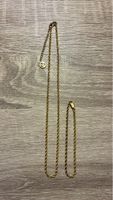 Goldkette und Armband im Set