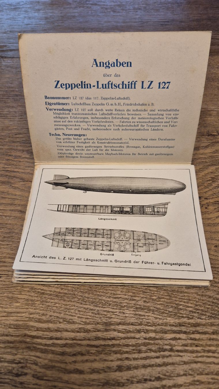Cartoline postali: LZ 127 Zeppelin-Postkarten-Set um 1930 – Usato da Ersigen venduto da cubalibre11 4