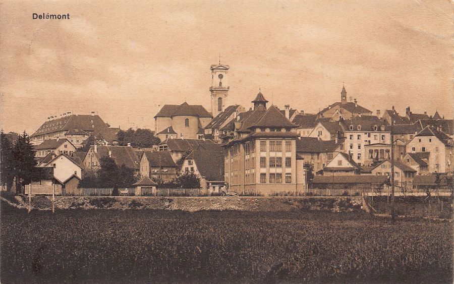 Cartoline postali: Delémont, circulée 1916 poste militaire BATAILLON 90 – Usato da Frauenfeld venduto da POML