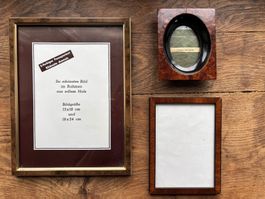 Vintage  / Antike Bilderrahmen Set drei Stück Holz