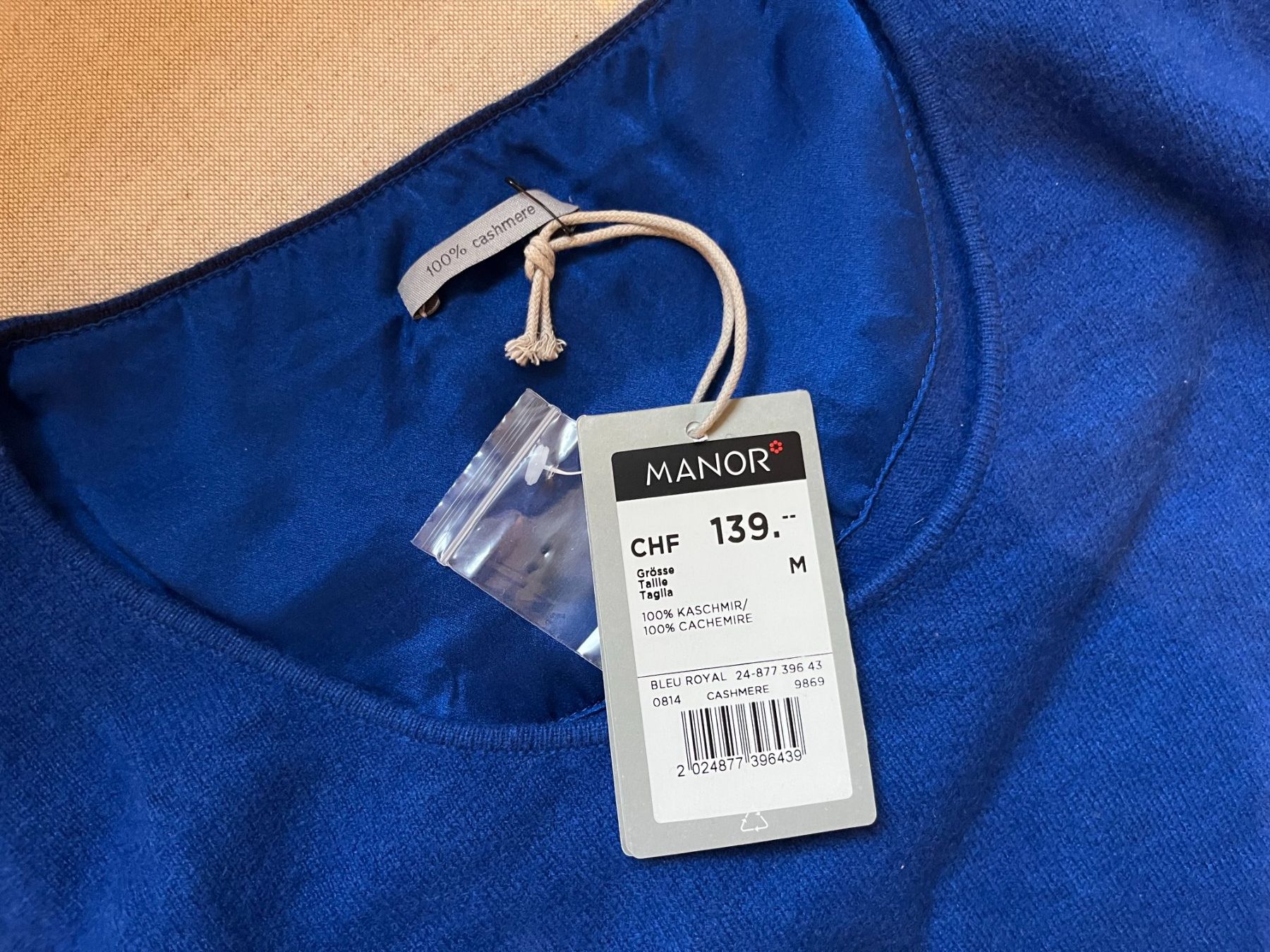 Maglioni & Felpe: Kaschmirpullover 100% Cashmere Pullover königsblau – Usato da Zürich venduto da its-love 2