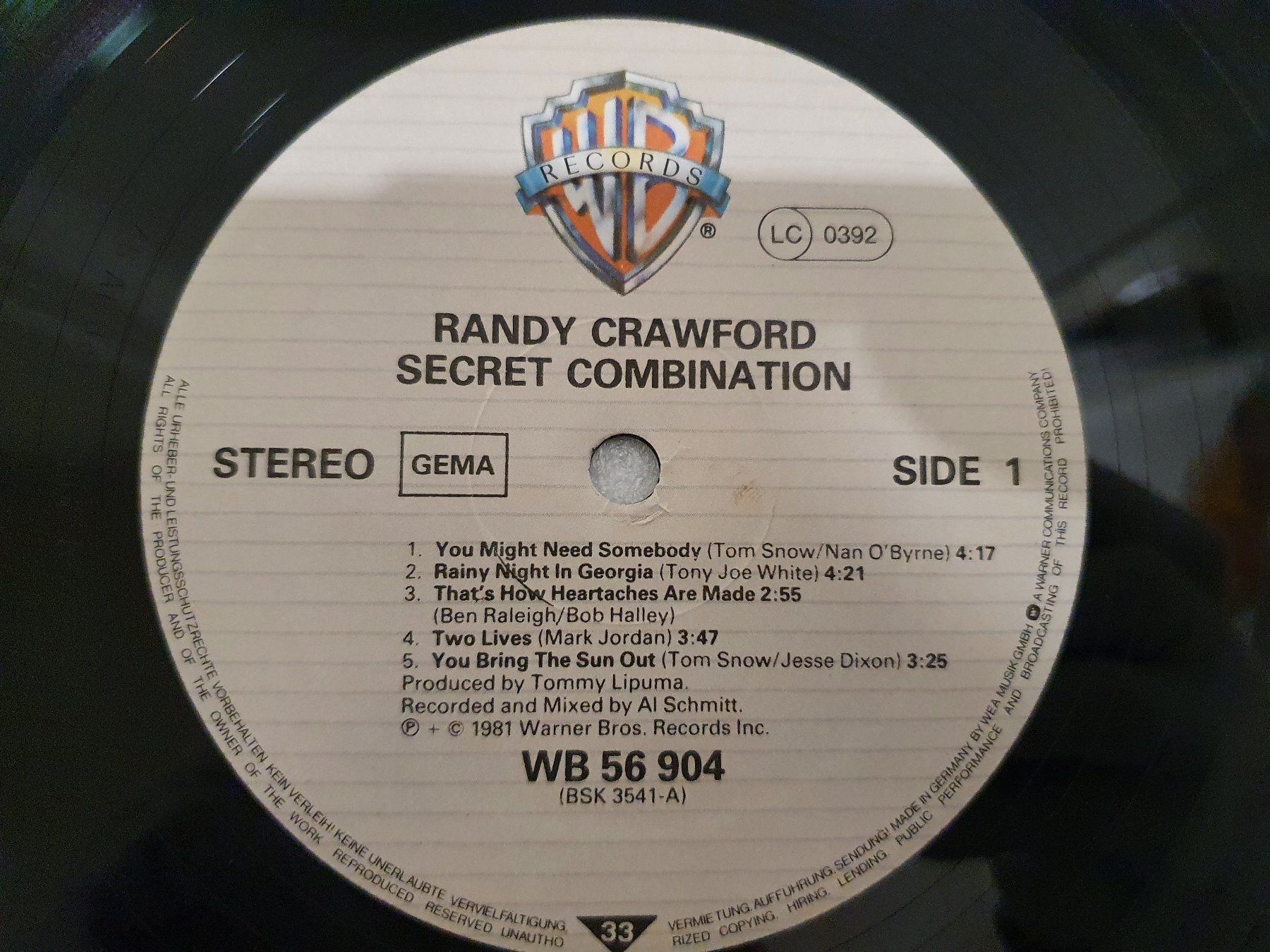 Schallplatten: Randy Crawford – Secret Combination – Gebraucht aus Uster von Vinyl-Leidenschaft 3