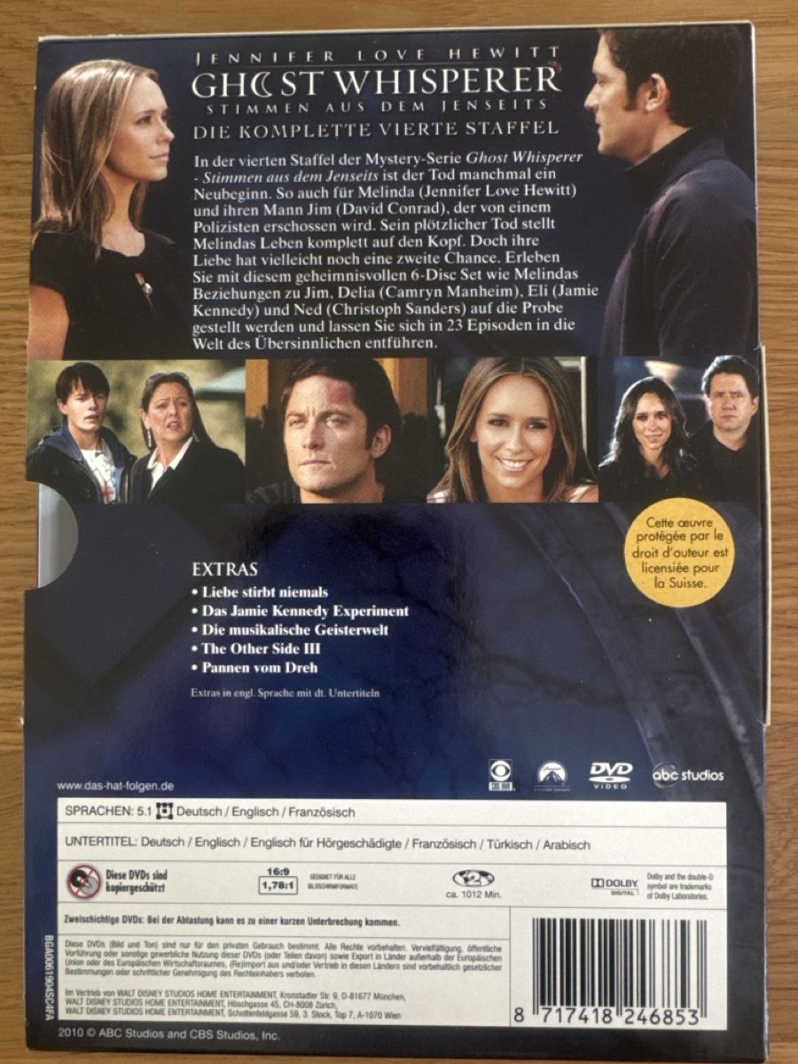 Tous les DVDs: Ghost Whisperer Die vierte Staffel   – D'occasion à Muhen par Kusi_ 1