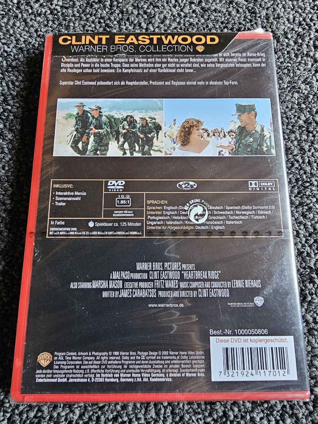 Tutti i DVDs: DVD Heartbreak Ridge Neuverpackt – Nuovo e nell'imballaggio originale da Ruswil venduto da jan_bxl5 1