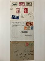 Belgien 1909-58, 42 Belege mit teils attraktiver Frankatur