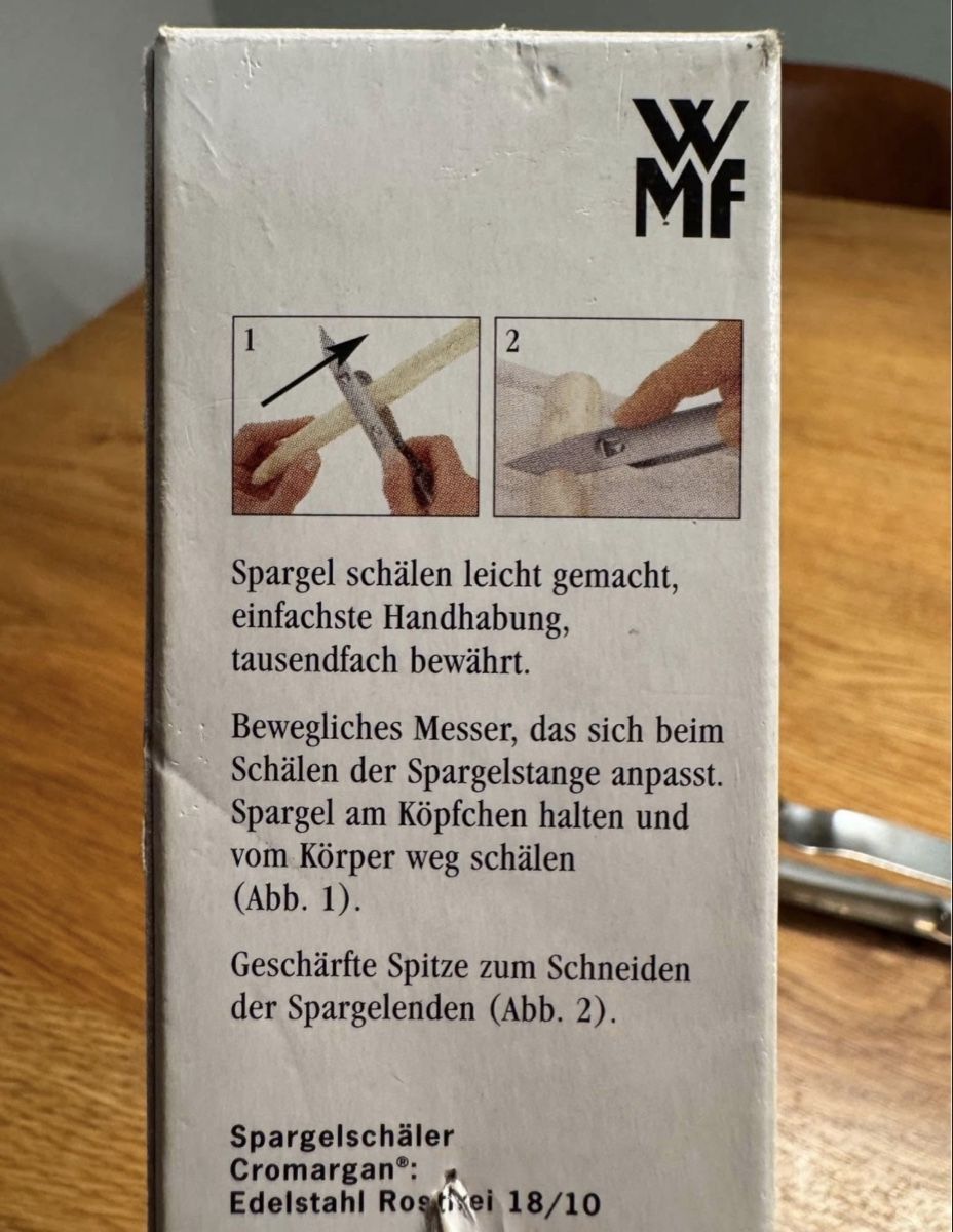 WMF Elettrodomestici da cucina: WMF Spargelschäler  – Usato da Niederbüren venduto da Oetschli 2