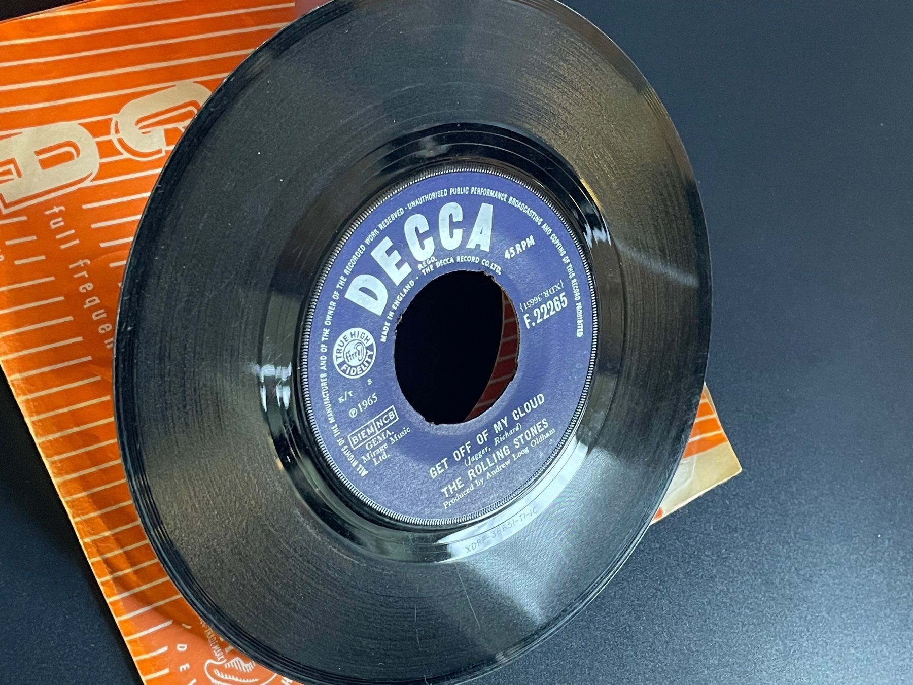 Schallplatten: Rolling Stones -GET OFF MY CLOUD – Gebraucht aus Volketswil von rubin74 4
