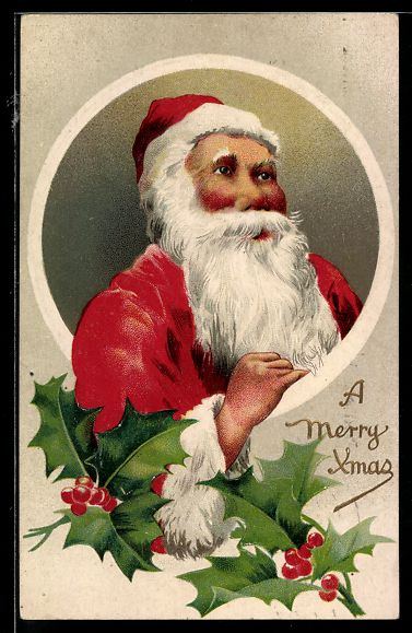Ansichtskarten: Der Weihnachtsmann im roten Kostüm mit  – Gebraucht aus Berlin von bartko-reher