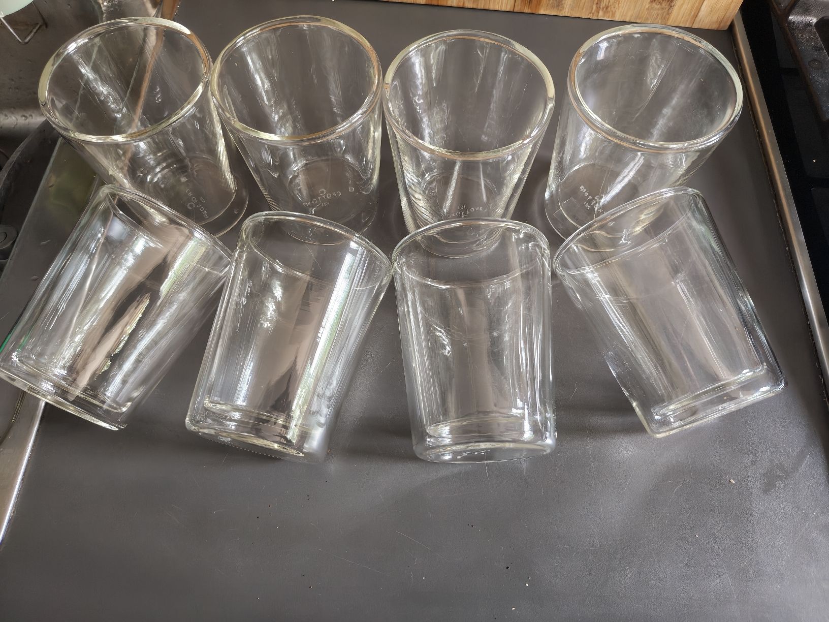 Verres: 8 Doppelwand Gläser  – D'occasion à Itingen par roo_6q2v