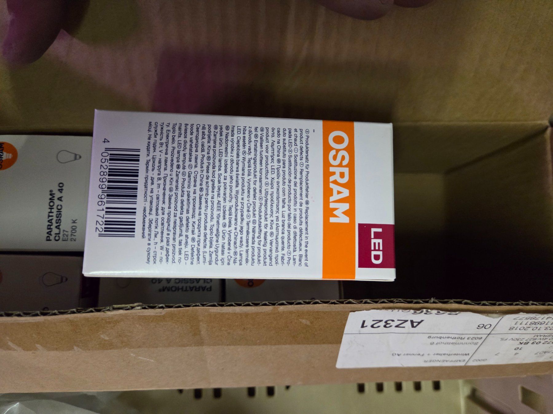 Osram Lampen: Glühbirne OSRAM LED 4W = 40W 470lm E27 2700K – Neu und originalverpackt aus Zürich von Alibaba1234 9
