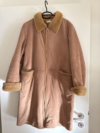 Cappotto Kookai beige finta pelle taglia M usato