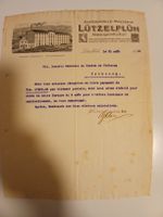 Lettre ancienne 1918 Lützelflüh Moulin SA Fribourg Suisse