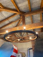 Wagenrad Lampe