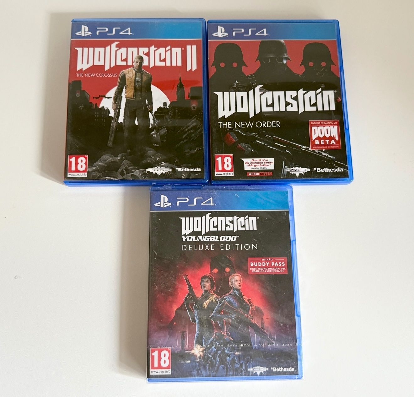 Sony Spiele: Playstation 4 Spiele Wolfenstein Set – Neu (gemäss Beschreibung) aus Gerlafingen von sternrose